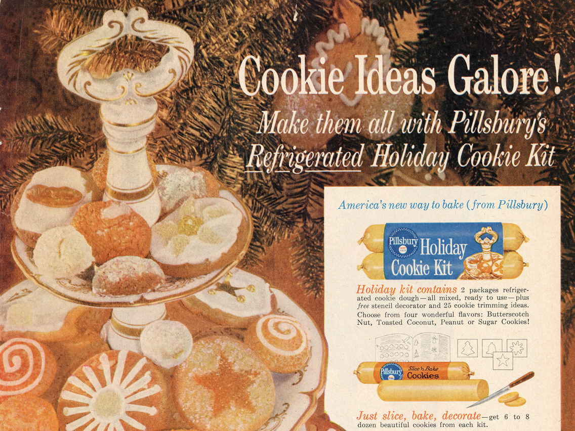 Pillsbury Ad featuring the text "Cookie Ideas Galore!"